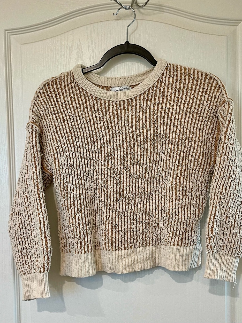 Magnolia Boutique Textured/Ribbed Knit Women's Sweater